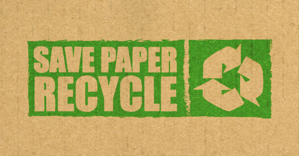 oud papier recyclen